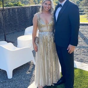 Mac Duggal Designer Gold Evening Gown!!